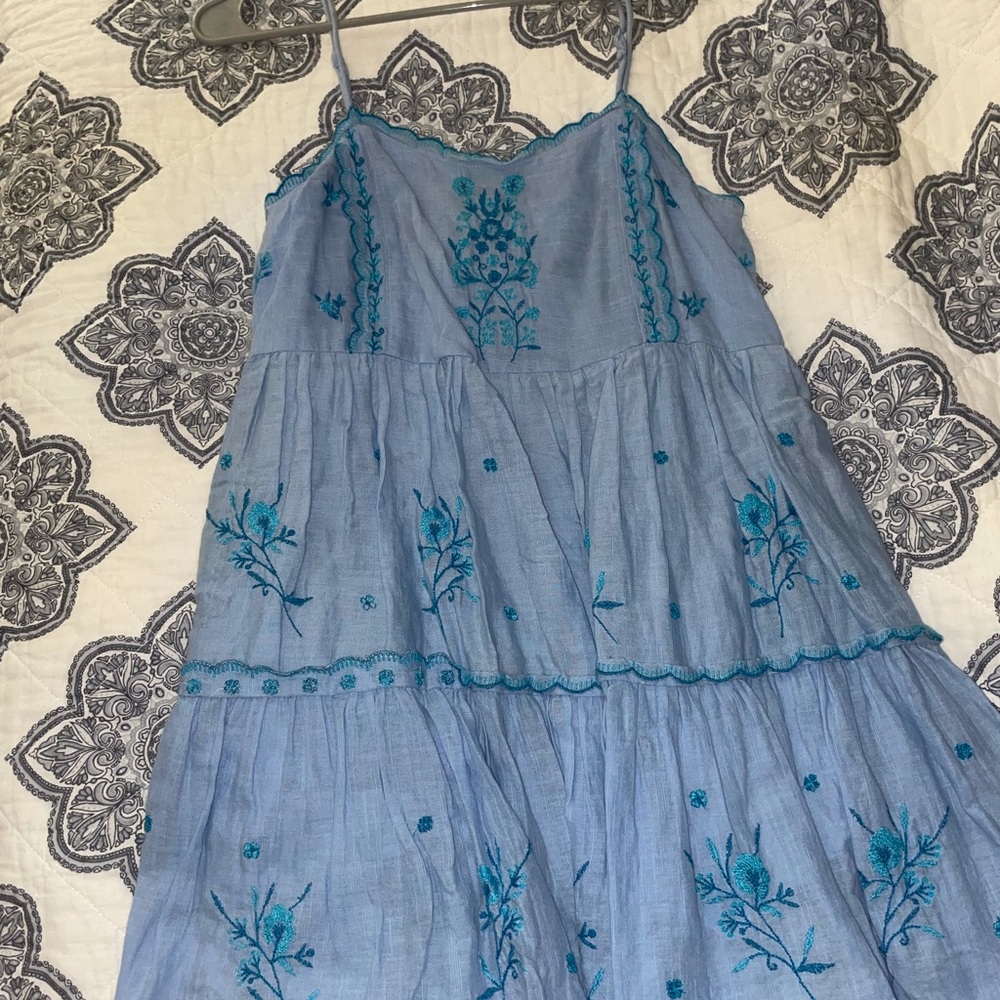 blue babydoll dress